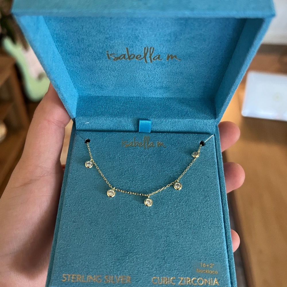 Isabella M. Dainty Gold Necklace NWT